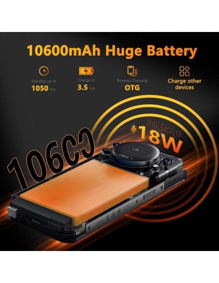 FOSSiBOT F101P Teléfono Rugerizado 7GB 64GB 10600mAh