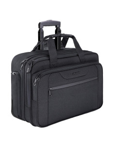 KROSER Maletín Rodante para Laptop 17.3" Negro