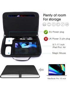 Bolsa de hombro Smatree para laptop 41.5 cm y iPad 28.5 cm 2