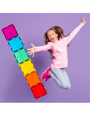 Gemmicc Azulejos Magnéticos Deluxe 136 PCS Juguetes para Niños