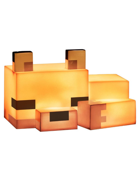 Lámpara Nocturna Zorro Minecraft Paladone 16cm Brillo Naranja