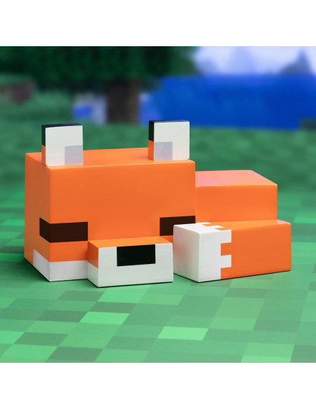 Lámpara Nocturna Zorro Minecraft Paladone 16cm Brillo Naranja