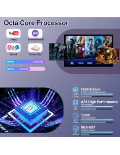 Tableta ZIOVO Z168 Android 14 10.1" 22GB RAM 128GB ROM 2