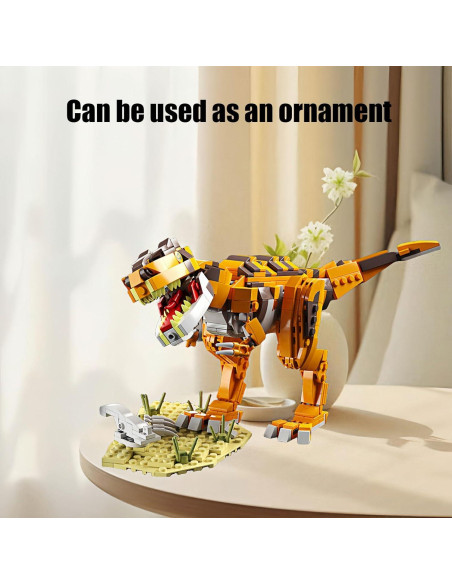 Juego de Bloques Dinosaurios RECROQUO 656 Pcs Giganotosaurus Juego de Bloques Dinosaurios RECROQUO 656 Pcs Giganotosaurus