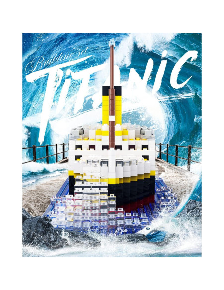 Set de Construcción Titanic dOvOb 1872 Piezas Mini Bloques Set de Construcción Titanic dOvOb 1872 Piezas Mini Bloques