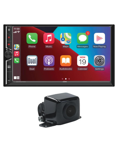 Estéreo Doble DIN Dual Electronics 7" Bluetooth CarPlay