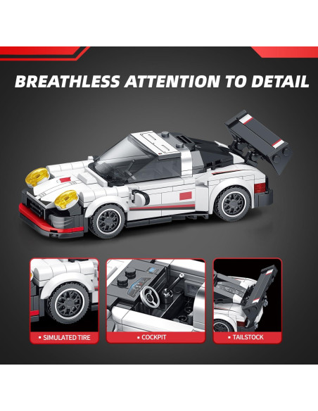 Conjunto de Construcción de Autos VGD 326PCS con Exhibidor