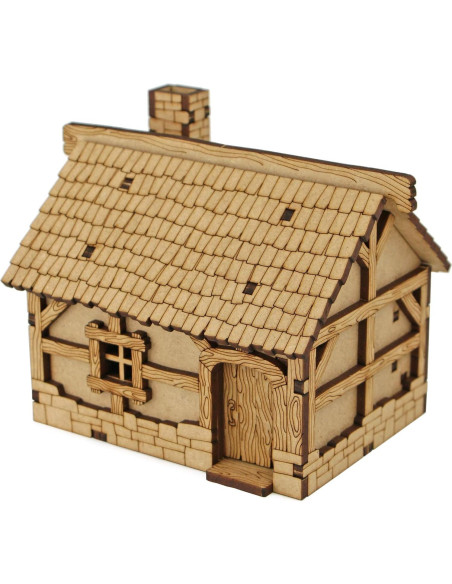 Terreno DND TowerRex Village 28mm para Warhammer y D&D