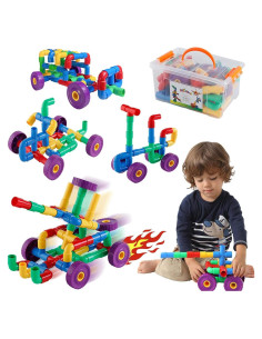 Juguete de Aprendizaje STEM ZOZOPLAY 64 Piezas Multicolor