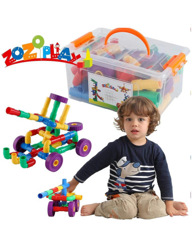 Juguete de Aprendizaje STEM ZOZOPLAY 64 Piezas Multicolor
