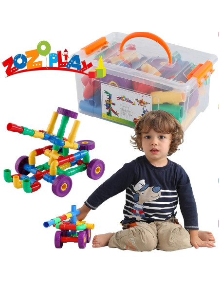 Juguete de Aprendizaje STEM ZOZOPLAY 64 Piezas Multicolor Juguete de Aprendizaje STEM ZOZOPLAY 64 Piezas Multicolor