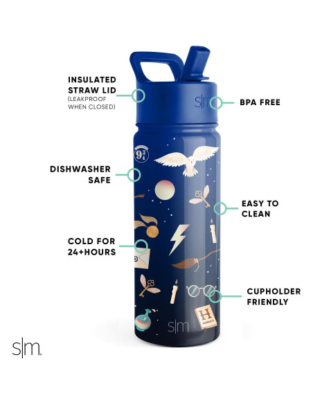 Botella de Agua Aislada Simple Modern Harry Potter 532ml