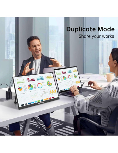 Monitor Portátil HGFRTEE 18.5" FHD 100Hz USB-C HDMI