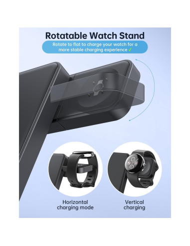 Cargador Inalámbrico 3 en 1 Houflody para Google Pixel