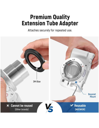 Lente Gran Angular NEEWER 18mm y Macro 10x para Sony ZV1