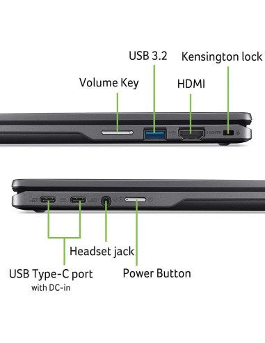 Acer Chromebook Plus Spin 514 - 14" WUXGA, Intel Core 5, 8GB RAM