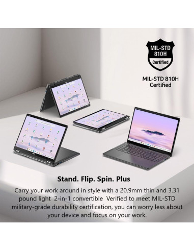 Acer Chromebook Plus Spin 514 - 14" WUXGA, Intel Core 5, 8GB RAM