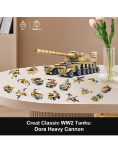 Juego de Construcción Militar KAIYU 544 Piezas Tanque WWII 2