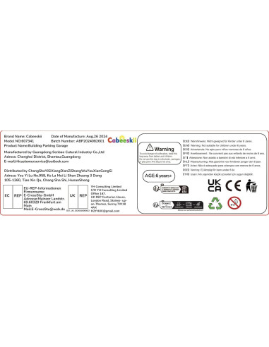 Garaje de Estacionamiento Cabeeskii 3 Capas 130 Piezas