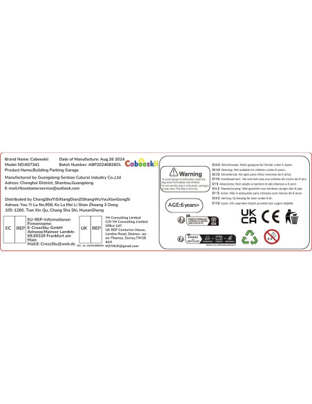 Garaje de Estacionamiento Cabeeskii 3 Capas 130 Piezas Garaje de Estacionamiento Cabeeskii 3 Capas 130 Piezas