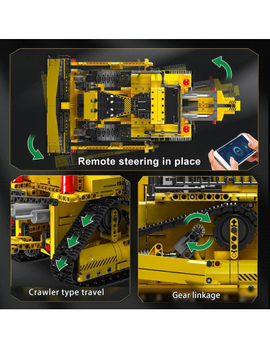 Bulldozer RC Mould King MK 1508 Piezas Control App