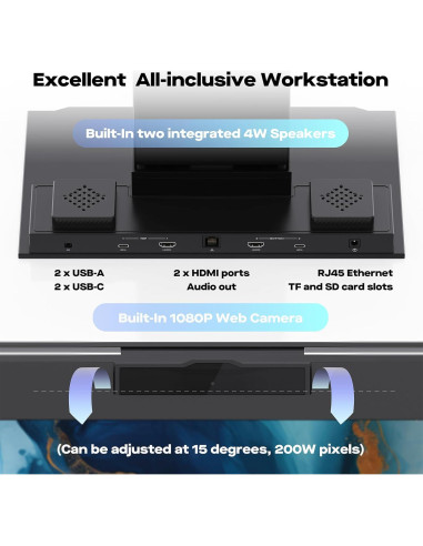 Monitores Duales Mobile Pixels Geminos T 60.45 cm Touch