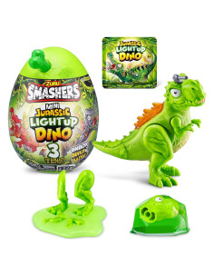 Smashers Mini Huevo Dino Iluminado T-Rex ZURU 14x12x19cm
