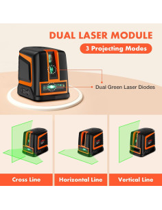 Nivel Láser Verde DOVOH C2-120G Autonivelante 20m 2