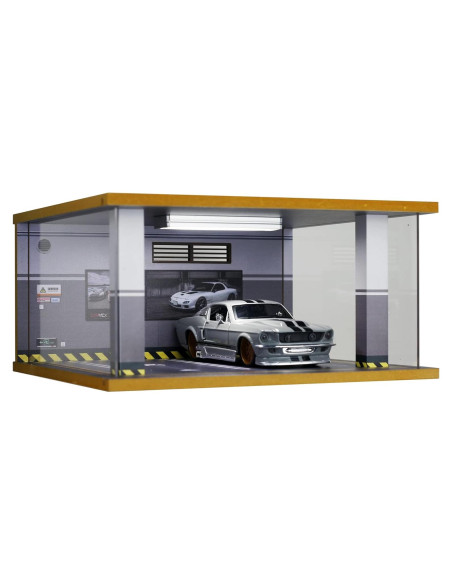 Estuche Exhibición Bivitre para Coches 1:24 con LED