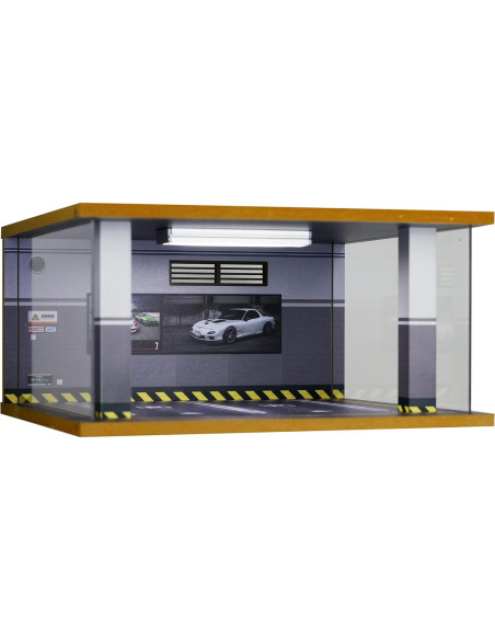 Estuche Exhibición Bivitre para Coches 1:24 con LED