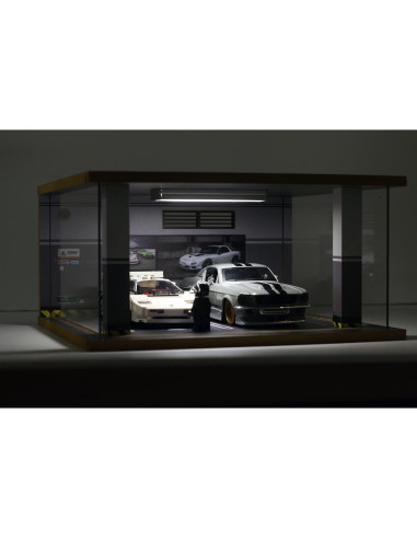 Estuche Exhibición Bivitre para Coches 1:24 con LED