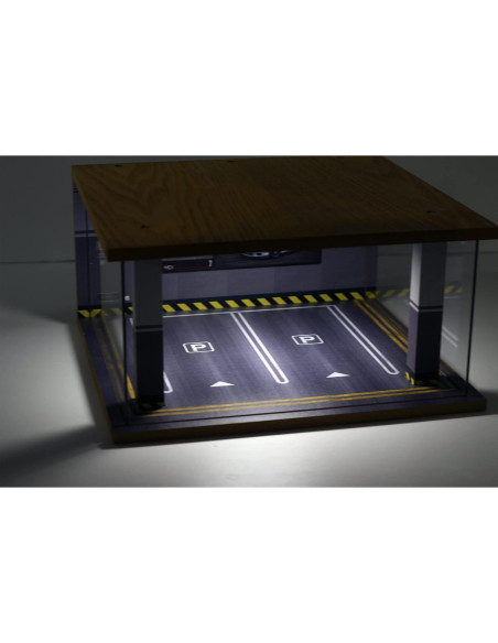 Estuche Exhibición Bivitre para Coches 1:24 con LED