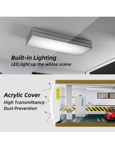 Estuche Exhibición Bivitre para Coches 1:24 con LED