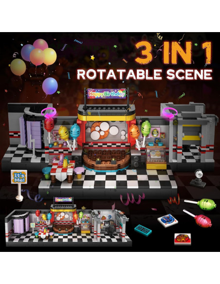 Bloques de Construcción QEINIE Escenario Security Breach 1388PCS Bloques de Construcción QEINIE Escenario Security Breach 1388PCS