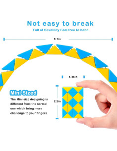 Cubo de Serpiente Fidget Ganowo 12 Piezas Juguete Sensorial 2