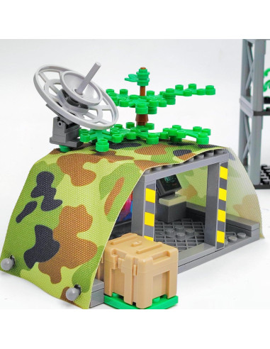 ZHX Juguetes de Bloques Militar Centro de Comando 22x15cm