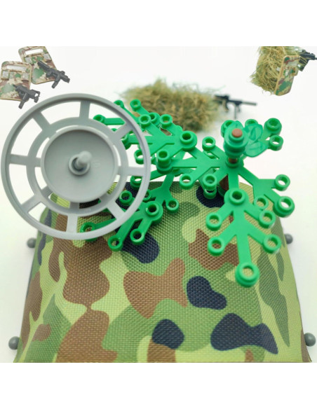 ZHX Juguetes de Bloques Militar Centro de Comando 22x15cm