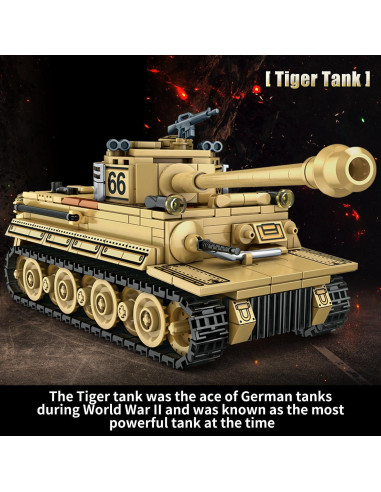 Juguete de Construcción Tanques WWII Shuangyi 1030 Piezas