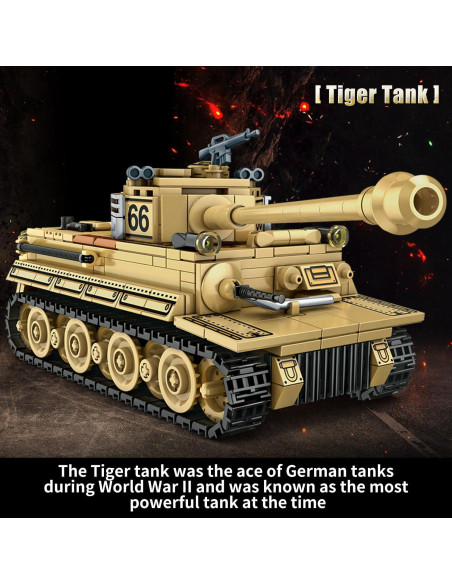 Juguete de Construcción Tanques WWII Shuangyi 1030 Piezas