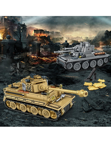 Juguete de Construcción Tanques WWII Shuangyi 1030 Piezas