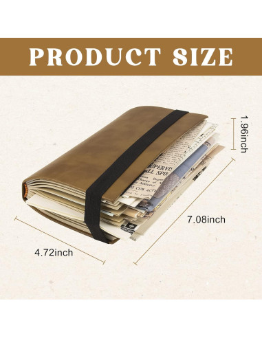 Diario del Santo Grial Bzuiawi 18x12 cm de Cuero Vintage