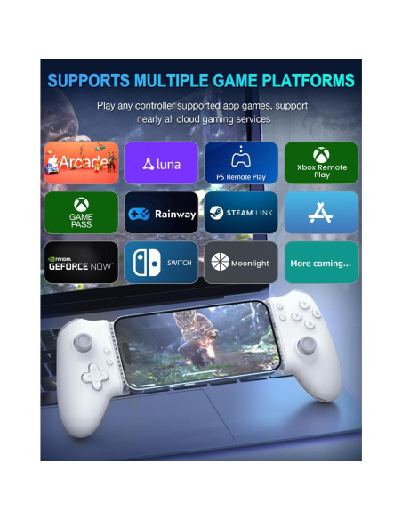 Controlador de Juegos ATUTEN para iPhone 15/16 y Android USB-C
