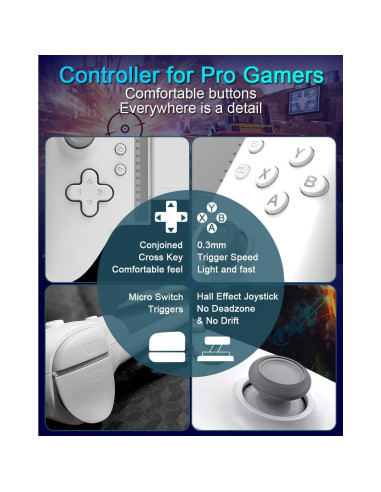 Controlador de Juegos ATUTEN para iPhone 15/16 y Android USB-C