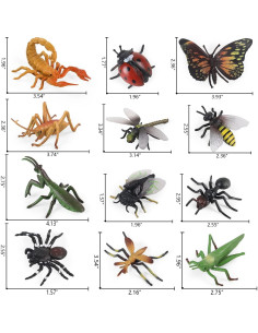Figuras de Insectos Realistas SIENON - 12 Piezas 5-10 cm 2