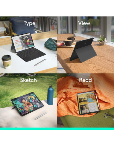 Funda con Teclado Logitech Combo Touch para iPad Air 11"