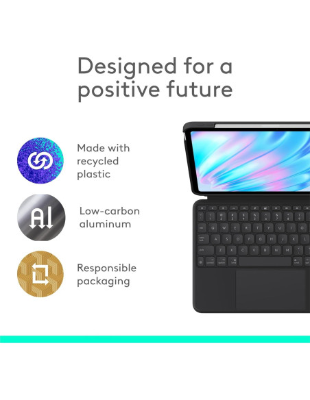 Funda con Teclado Logitech Combo Touch para iPad Air 11"