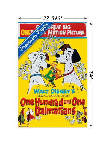 Póster de Pared Disney 101 Dálmatas Trends 86.4x56.7cm