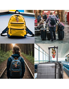 Etiqueta de Equipaje LEGO Mujer Maravilla 17.78x6.35cm 2