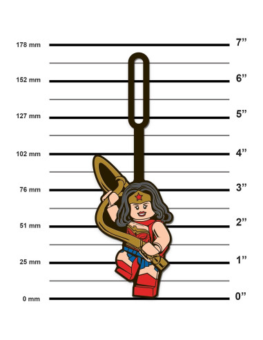 Etiqueta de Equipaje LEGO Mujer Maravilla 17.78x6.35cm