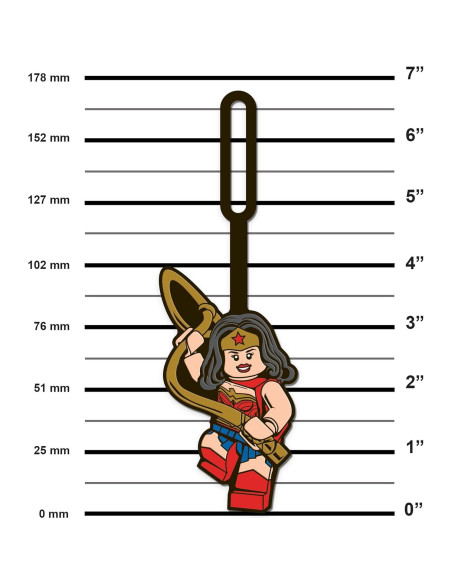 Etiqueta de Equipaje LEGO Mujer Maravilla 17.78x6.35cm